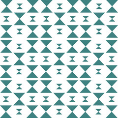 Teal Hourglass Symphony: A mesmerizing geometric pattern of teal hourglasses dances across a clean white backdrop, perfect for adding a touch of modern elegance to your designs. 