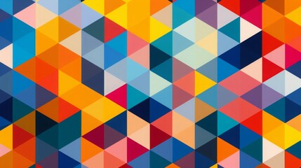 Abstract Geometric Pattern with Vibrant Colors