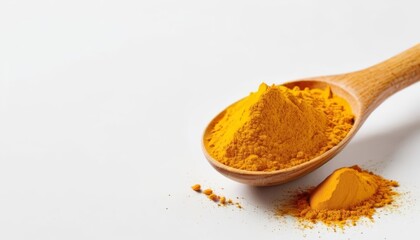  A spoonful of vibrant turmeric powder