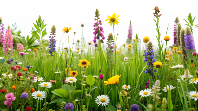 Wildflowers in a Lush Meadow