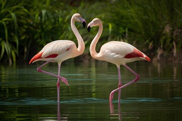 Lesser Flamingo, in Nature, Abstract Image, Texture, Pattern, Wallpaper, Smartphone Cover and Screen, Cell Phone, Computer, Laptop, 9:16 and 16:9 Format