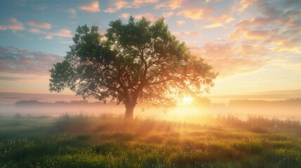 Fototapeta premium Free good morning scene wallpaper background photo