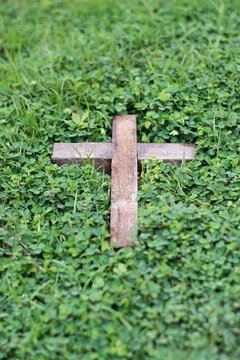 Ash wednesday cross, crucifix made of ash, dust as christian religion, Jesus, god, faith, holy, holiday,