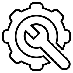 Maintenance  Icon Element For Design