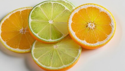 Fototapeta premium Fresh citrus slices ready to zest