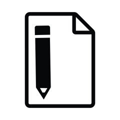 illustration of a icon with pencil