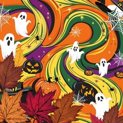 Obraz premium Halloween Digital Paper