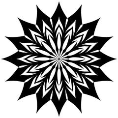 abstract floral background silhouette vector illustration