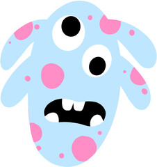 Hand-Drawn Cute Alien Monster