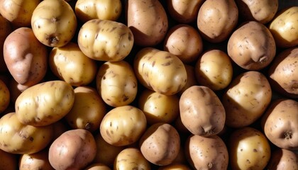  A bountiful harvest of potatoes fresh and ready for culinary adventures