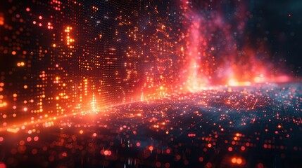 Data Patterns Generated by AI Algorithms with Text Space on Left