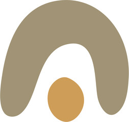 Hand-Drawn Doodle Abstract Organic Shape