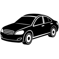 car isolated on white background vector illustration  