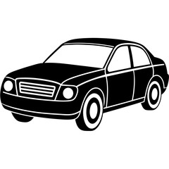 Fototapeta premium car isolated on white background vector illustration 