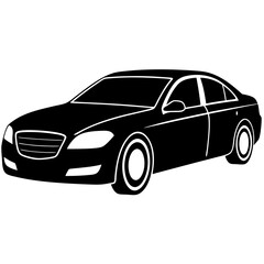 car isolated on white background vector illustration  