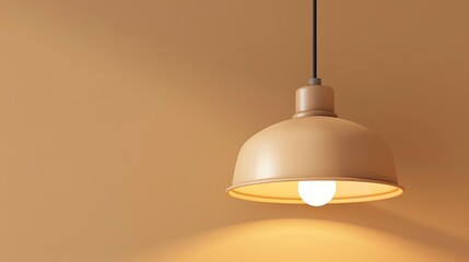 Obraz premium Hanging danish lamp on light brown background