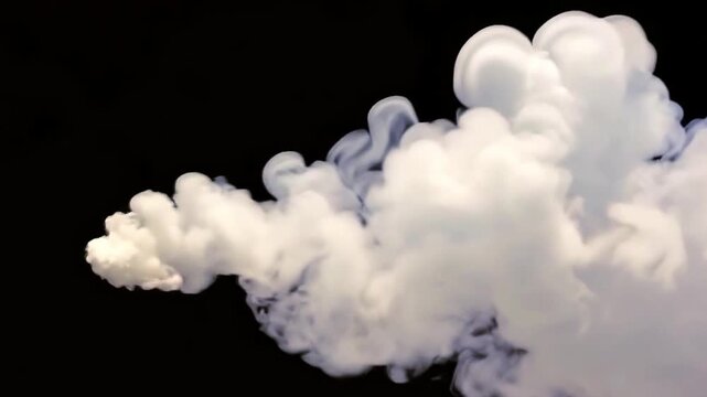 Looping white smoke