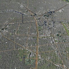 3D illustration of city and urban in Nagoya Japan