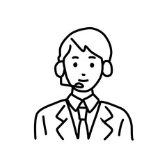 Icon of female operator