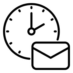 e-mail icon, line icon style