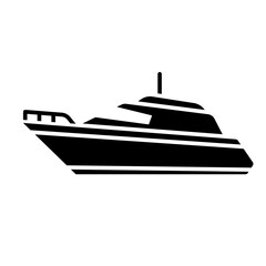 MODERN speedboat icon sailing in the sea