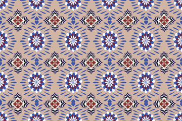 cover, wallpaper, wrapping, fabric, clothing , Abstract Ethnicart, Seamless pattern in tribal, folk embroidery, and Mexican style, Aztec geometric art ornament print, Design for carpet 