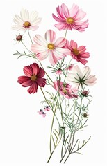 Cosmos flowers bouquet