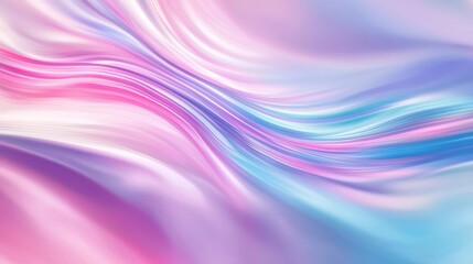 Abstract background with flowing, iridescent colors.