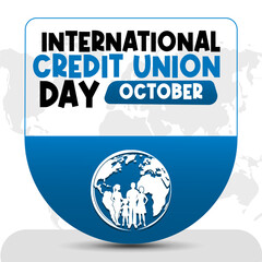 International Credit Union Day Vector Financial Community and Cooperative Design