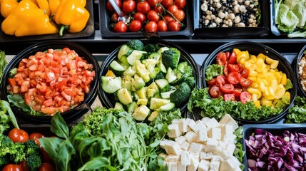 Vibrant veggies prepared for a nutritious meal