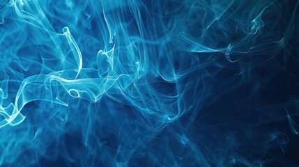 Obraz premium Abstract Blue Smoke Swirls