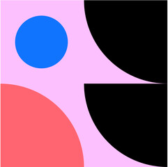 Abstract Geometry Rectangles and Circles