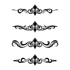 Classic Vintage Baroque Victorian Frames Separator Elements Classic Wedding Invitation