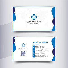 Business Card Design Template For Modern Corporate
