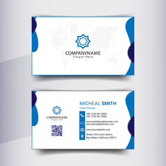 Business Card Design Template For Modern Corporate