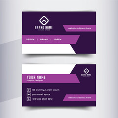 Business Card Design Template For Modern Corporate