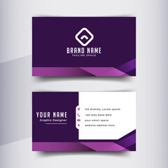 Business Card Design Template For Modern Corporate