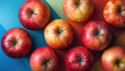 red apples background