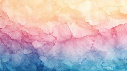 features a blend of different colored watercolor splashes with a gradient effect that transitions fr