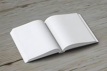 Fototapeta premium White blank Landscape Magazine Book 3D Mockup