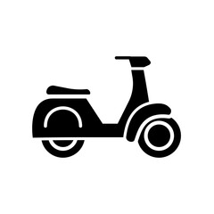 retro scooter icon motor bike