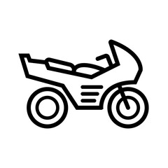 racing motor cycle motor bike for race icon