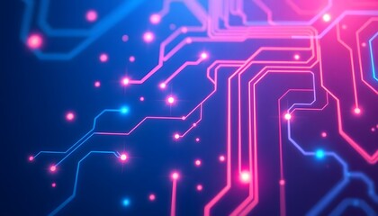 abstract blue background with circuit board background