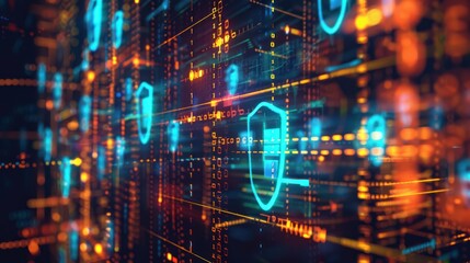 Digital Shield Security Concept