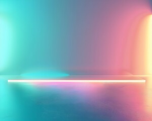 Vibrant Neon Gradient Background for Modern Product Concept Displays