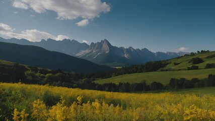 Fototapeta premium panorama of the mountains