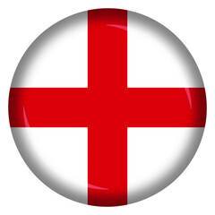 Obraz premium England flag circle shape pin and bagde