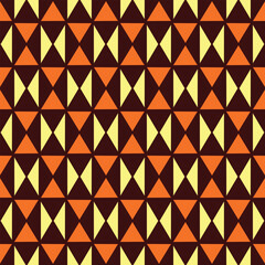 Japanese Triangle Checkered Vector Seamless Pattern