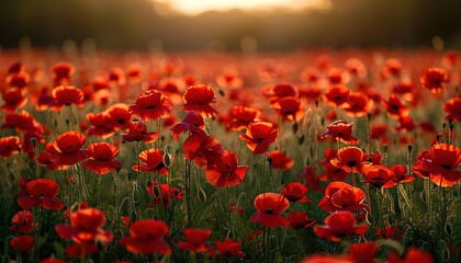 Obraz premium field of poppies