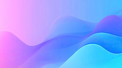 Obraz premium Abstract blue, light blue and purple colors, smooth flowing wave lines on a gradient background. perfect for creating an elegant design or showcasing the beauty of technology.